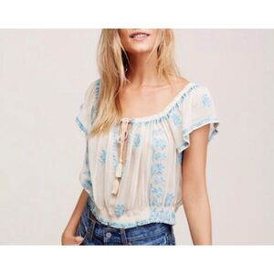 Free People Paisley Park Sheer Top